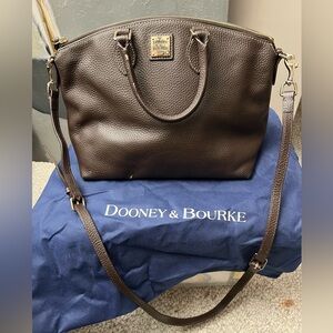 Dooney & Bourke Dark Brown Leather Shoulder Bag